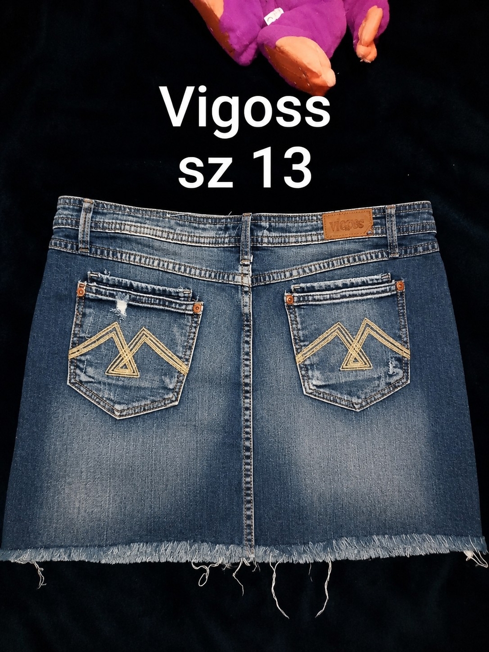 Vigoss Blue Denim Mini Skirt